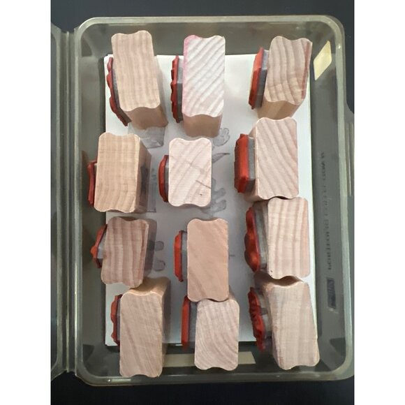 2000 Vintage Stampin Up! Portfolio Collection II Stamp Set of 12 - Picture 8 of 8